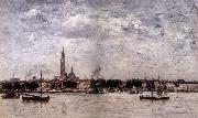 Eugene Boudin Le Port a Anvers oil painting picture wholesale